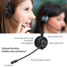 Load image into Gallery viewer, Bluetooth 5.0 Earphone USB Mono Head-Mounted Gaming Headset Noise Reduction Hifi Wireless Business Headset With Mic For PC