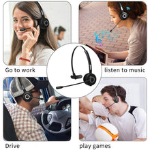 Load image into Gallery viewer, Bluetooth 5.0 Earphone USB Mono Head-Mounted Gaming Headset Noise Reduction Hifi Wireless Business Headset With Mic For PC