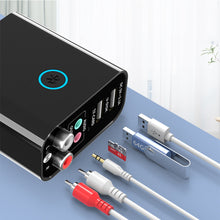 Load image into Gallery viewer, 2 In 1 Bluetooth 5.0 Receiver Transmitter 3.5mm RCA Wireless Audio Adapter U Disk/TF Play Support APP Control USB Charger
