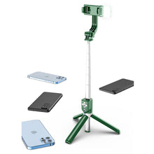 Load image into Gallery viewer, 1.67M Long Extended Bluetooth Wireless Selfie Stick Live Broacast Stand Holder Tripod Foldable With Fill Light For Smartphones