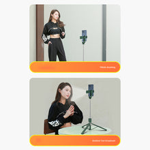 Load image into Gallery viewer, 1.67M Long Extended Bluetooth Wireless Selfie Stick Live Broacast Stand Holder Tripod Foldable With Fill Light For Smartphones