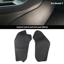 Load image into Gallery viewer, 2Pcs Car Interior Central Control Side Defense Kick Pad Protective Foot Pad Accessories Decoration Trim For Tesla Model 3 Model Y