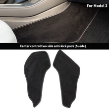 Load image into Gallery viewer, 2Pcs Car Interior Central Control Side Defense Kick Pad Protective Foot Pad Accessories Decoration Trim For Tesla Model 3 Model Y