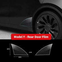 Load image into Gallery viewer, 2Pcs/4Pcs Car Front / Rear Door Extended Protective TPU Film Invisible Clothing Lamp Film Set Decoration For Tesla Model3/Y 2017-2023