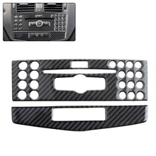 Load image into Gallery viewer, Car Center Console Air Conditioner CD Panel Cover Trim Carbon Fiber For Mercedes Benz C class W204 C200 C260 C300 C180 2007-2010