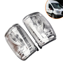 Load image into Gallery viewer, Car Rearview Mirror Side Turn Signal Light Indicator Clear Lens Cover Without Bulbs Fit For Ford Transit MK8 2014 2019 Accessories