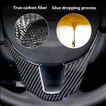 Load image into Gallery viewer, Car Interiors Accessories Carbon Fiber Car Steering Wheel Trim Cover Stickers For Mazda 3 Axela 2014 2015 2016