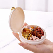 Load image into Gallery viewer, Portable Sealed Medicine Box with 4 Compartments Moisture-proof Bin Tablet Pill Box Travel Household Medicine Storage Box