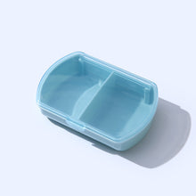 Load image into Gallery viewer, Mini 2 Grid Medicine Box with Detachable Cover Double Compartment Packaging Box Travel Portable Medicine Pill Box