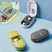 Load image into Gallery viewer, Medicine Box Pills Splitters Cutter Cases Mini Useful Portable Storage Box Pill Tablet Pill Cutter Divide Medicine Storage Box