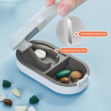 Load image into Gallery viewer, Medicine Box Pills Splitters Cutter Cases Mini Useful Portable Storage Box Pill Tablet Pill Cutter Divide Medicine Storage Box
