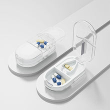 Load image into Gallery viewer, Portable Medicine Box Pills Splitters Cutter Medicine Box Mini Storage Box Pill Tablet Pill Cutter Divide Medicine Storage Box