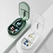 Load image into Gallery viewer, Portable Medicine Box Pills Splitters Cutter Medicine Box Mini Storage Box Pill Tablet Pill Cutter Divide Medicine Storage Box