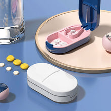 Load image into Gallery viewer, Portable Medicine Box Pills Splitters Cutter Medicine Box Mini Storage Box Pill Tablet Pill Cutter Divide Medicine Storage Box