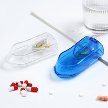 Load image into Gallery viewer, Sealed Transparent Medicine Cutter Tablet Packaging Box Portable Medicine Box Household Mini Creative Moisture-proof Pill Box
