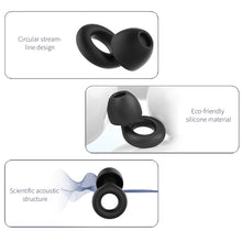 Load image into Gallery viewer, Anti-noise Silicone Round Earplugs Professional Earplugs Soft Reusable Sound Insulation Noise Reduction During Sleep Earplugs