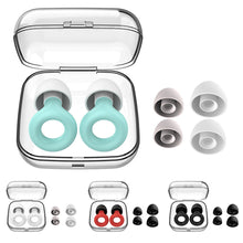Load image into Gallery viewer, Anti-noise Silicone Round Earplugs Professional Earplugs Soft Reusable Sound Insulation Noise Reduction During Sleep Earplugs