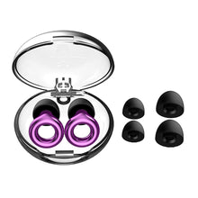 Load image into Gallery viewer, Portable Soft Silicone Plating Anti-Noise Soundproof Earplugs Washable Noise Reduction Earplugs Reusable Sleeping Earplugs