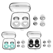 Load image into Gallery viewer, Soft Heart Skin-friendly Sound Insulation Silicone Earplugs Comfortable Noise Reduction Earplugs Washable Durable Sleeping Earplugs