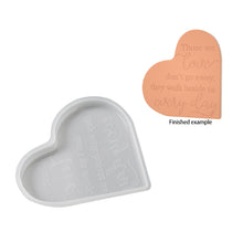 Load image into Gallery viewer, Love Heart DIY Crystal Epoxy Resin Mold Craft Heart Decorative Ornament with Love Sentences Silicone Mould Home Decor