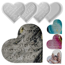 Load image into Gallery viewer, Love Heart DIY Crystal Epoxy Resin Mold Craft Heart Decorative Ornament with Love Sentences Silicone Mould Home Decor