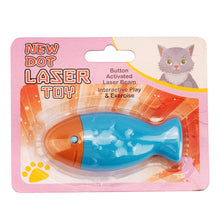 Load image into Gallery viewer, Fish Shape Pet Cat Laser Toys Cats Interactive Infrared Teaser Lighting Funny Kitten Training Toys Cat Accessories