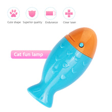 Load image into Gallery viewer, Fish Shape Pet Cat Laser Toys Cats Interactive Infrared Teaser Lighting Funny Kitten Training Toys Cat Accessories