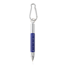 Load image into Gallery viewer, 6 in 1 Metal Pen Tool with Hook Multifunctional Screw Bits Scale Ruler Ballpoint Pen Outdoor Portable Alloy Pen Tools