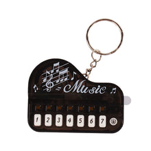 Load image into Gallery viewer, Mini Electronic Piano with Light Training Finger Piano Keychain Keyboard Piano Keyring Portable Musical Instrument Toy Key Ring