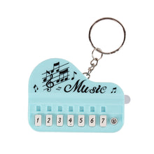 Load image into Gallery viewer, Mini Electronic Piano with Light Training Finger Piano Keychain Keyboard Piano Keyring Portable Musical Instrument Toy Key Ring