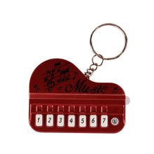 Load image into Gallery viewer, Mini Electronic Piano with Light Training Finger Piano Keychain Keyboard Piano Keyring Portable Musical Instrument Toy Key Ring