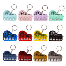 Load image into Gallery viewer, Mini Electronic Piano with Light Training Finger Piano Keychain Keyboard Piano Keyring Portable Musical Instrument Toy Key Ring