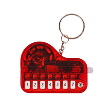 Load image into Gallery viewer, Mini Electronic Piano with Light Training Finger Piano Keychain Keyboard Piano Keyring Portable Musical Instrument Toy Key Ring