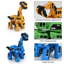 Load image into Gallery viewer, 2 In 1 Transformation Excavators Toy Children Dinosaur Engineering Vehicle Toys Boy Deformation Robot Toys Birthday Christmas Gifts