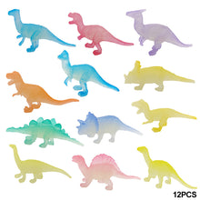 Load image into Gallery viewer, 12/16pcs Glow in Dark Dinosaur Model Toys Jurassic World Noctilucent Tyrannosaurus Toy Kids Action Figure Collectible Model Toys Gifts