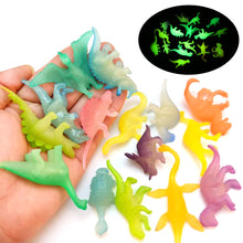 Load image into Gallery viewer, 12/16pcs Glow in Dark Dinosaur Model Toys Jurassic World Noctilucent Tyrannosaurus Toy Kids Action Figure Collectible Model Toys Gifts