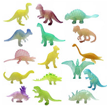 Load image into Gallery viewer, 12/16pcs Glow in Dark Dinosaur Model Toys Jurassic World Noctilucent Tyrannosaurus Toy Kids Action Figure Collectible Model Toys Gifts