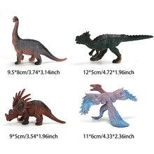 Load image into Gallery viewer, 2/4pcs Solid Dinosaur Model Set Kids Tyrannosaurus Triceratops Dino Toys Jurassic World Dinosaur Collection Gifts Children Dinosaur Cognition Models