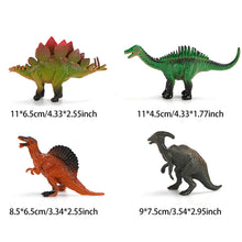 Load image into Gallery viewer, 2/4pcs Solid Dinosaur Model Set Kids Tyrannosaurus Triceratops Dino Toys Jurassic World Dinosaur Collection Gifts Children Dinosaur Cognition Models
