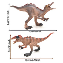 Load image into Gallery viewer, 2/4pcs Solid Dinosaur Model Set Kids Tyrannosaurus Triceratops Dino Toys Jurassic World Dinosaur Collection Gifts Children Dinosaur Cognition Models
