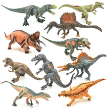 Load image into Gallery viewer, 2/4pcs Solid Dinosaur Model Set Kids Tyrannosaurus Triceratops Dino Toys Jurassic World Dinosaur Collection Gifts Children Dinosaur Cognition Models