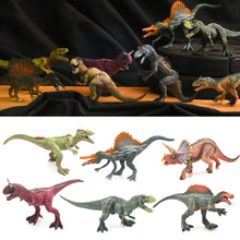 Load image into Gallery viewer, 2/4pcs Solid Dinosaur Model Set Kids Tyrannosaurus Triceratops Dino Toys Jurassic World Dinosaur Collection Gifts Children Dinosaur Cognition Models