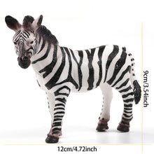 Load image into Gallery viewer, Simulation Wild Animal Model Africa Animal Elephant Lion Giraffe Bear Action Figures Wildlife Hippo Zebra Crocodile Figurines Kids Eductional Toy Gifts
