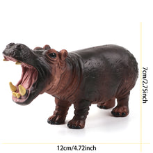 Load image into Gallery viewer, Simulation Wild Animal Model Africa Animal Elephant Lion Giraffe Bear Action Figures Wildlife Hippo Zebra Crocodile Figurines Kids Eductional Toy Gifts