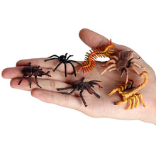 Load image into Gallery viewer, 6pcs/set Simulation Insect Model Mini Insect Butterfly Ladybug Spider Kids Educational Toys Action Figures Insect Model Collection Gifts