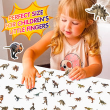 Load image into Gallery viewer, 50pcs Vintage Dinosaur Sticker Kids Sticker Gifts Waterproof Waterbottle Stickers DIY Reusable Jurassic Dinosaur Stickers