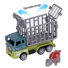 Load image into Gallery viewer, Alloy Dinosaur Car Toy Pull Back Cars Dino Truck Keyring Simulation Dinosaur Model Engineering Car Toy Key Chain Mini Dinosaur Toys for Kids Birthday Christmas Gifts