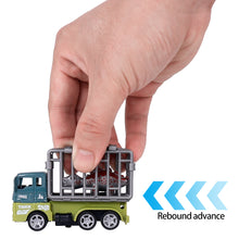 Load image into Gallery viewer, Alloy Dinosaur Car Toy Pull Back Cars Dino Truck Keyring Simulation Dinosaur Model Engineering Car Toy Key Chain Mini Dinosaur Toys for Kids Birthday Christmas Gifts
