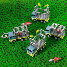 Load image into Gallery viewer, Alloy Dinosaur Car Toy Pull Back Cars Dino Truck Keyring Simulation Dinosaur Model Engineering Car Toy Key Chain Mini Dinosaur Toys for Kids Birthday Christmas Gifts