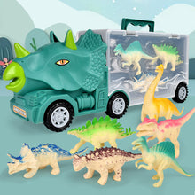 Load image into Gallery viewer, Dinosaur Transport Truck Vehicles Toy Dino Container Storage Car Model Kids Boys Children Birthday Christmas Gifts